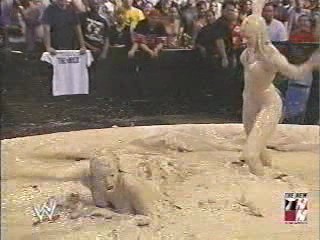 Trish Stratus and Stacy Keibler Mud match from 2003