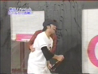Japanese Baseball - beer splash