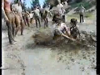 Canadian TV show, mud tug- o- war