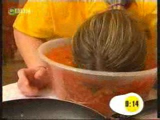 A Mum gets Covered in Baked Beans