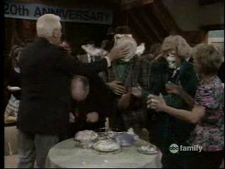 Growing Pains pie fight