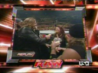 wwe:- Lita sprayed in the face with mustard