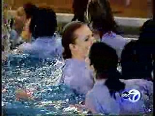 Chicago TV news - Nurses pool dunk