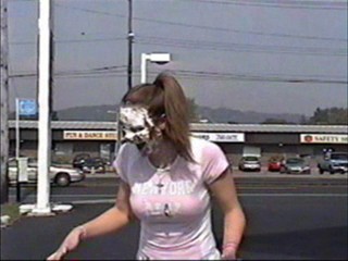 Hot girl gets a couple pies
