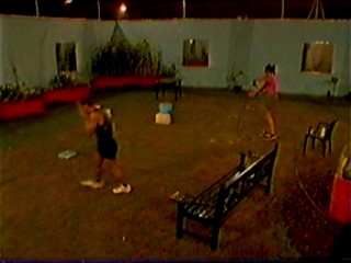 Big Brother 1 - showering with hose