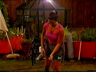 Big Brother 1 - showering with hose