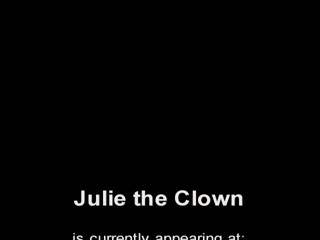 Julie shows how to be a clown