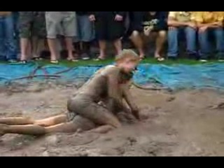 Outdoor Mud fight