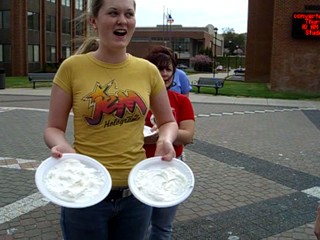 Pies in the face