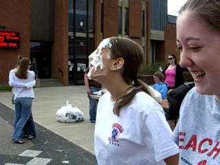 Pies in the face