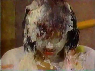 Charles Perez Show - Woman takes several pies in the face