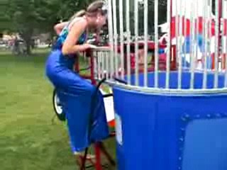 Miss Frederick's dunking 