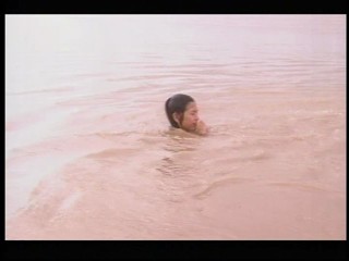 Japanese girl swiming