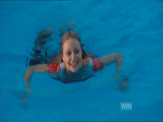 Livinia Nixon pool jump