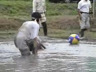 Japanese Mud volleyball