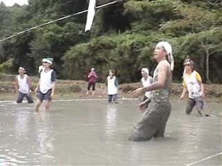 Japanese Mud volleyball