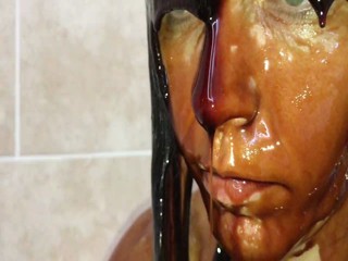 WET Not to Wear (Wetlook Girl), for Chocolate Topping (Messy Girl)