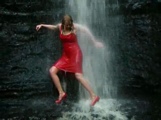 Wetmar at a Welsh waterfall