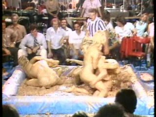 Classic mud wrestling